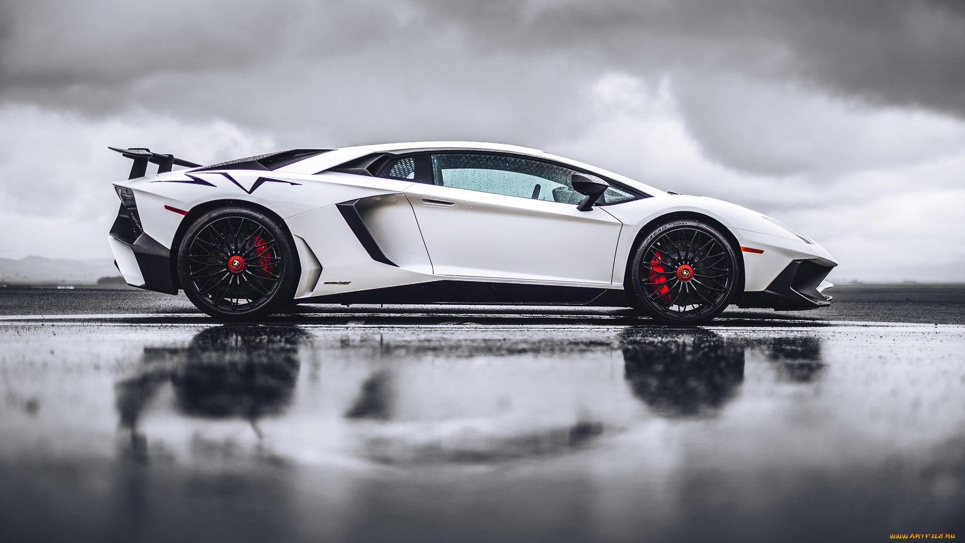 , lamborghini, aventador, sv